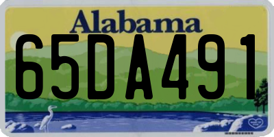 AL license plate 65DA491