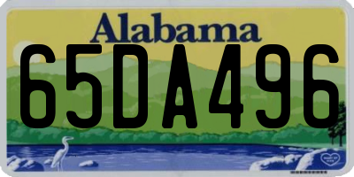 AL license plate 65DA496
