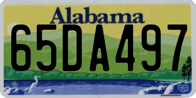 AL license plate 65DA497