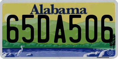 AL license plate 65DA506