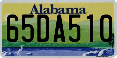 AL license plate 65DA510