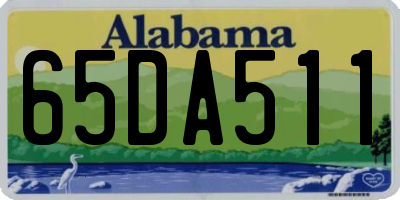 AL license plate 65DA511