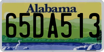 AL license plate 65DA513