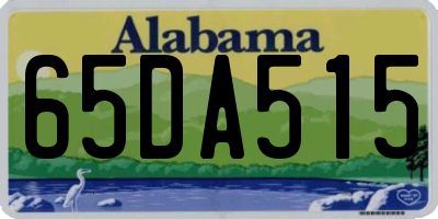 AL license plate 65DA515