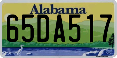 AL license plate 65DA517