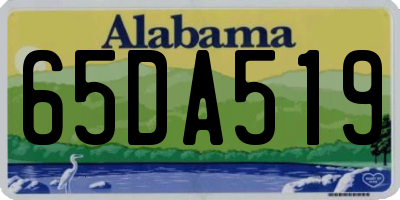 AL license plate 65DA519