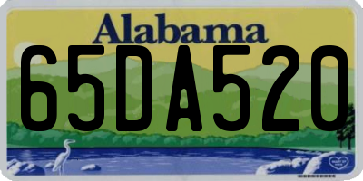 AL license plate 65DA520