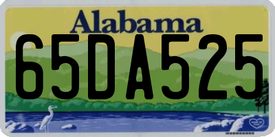 AL license plate 65DA525
