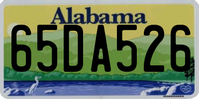 AL license plate 65DA526