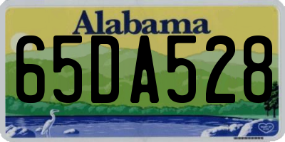 AL license plate 65DA528