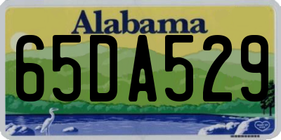 AL license plate 65DA529