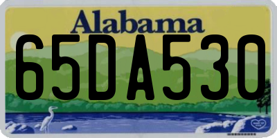AL license plate 65DA530