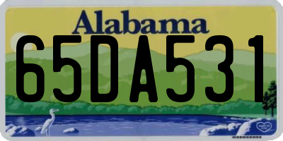 AL license plate 65DA531
