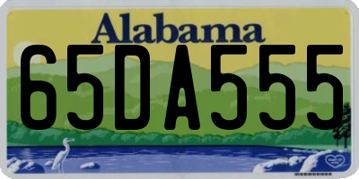 AL license plate 65DA555