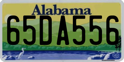AL license plate 65DA556