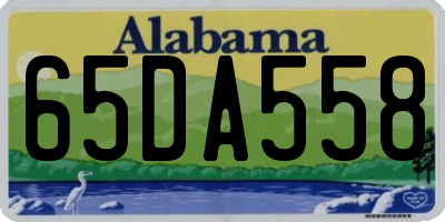 AL license plate 65DA558