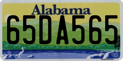 AL license plate 65DA565