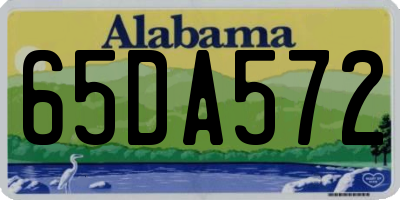 AL license plate 65DA572