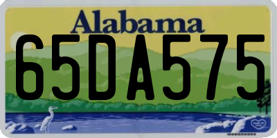 AL license plate 65DA575