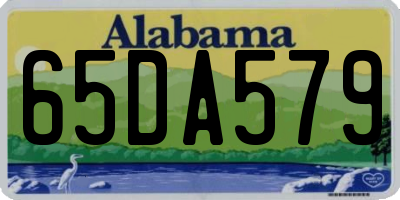 AL license plate 65DA579