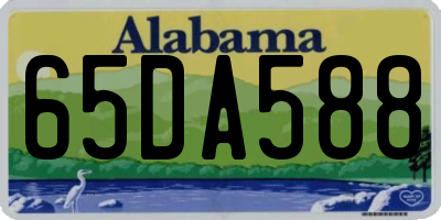 AL license plate 65DA588