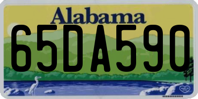AL license plate 65DA590