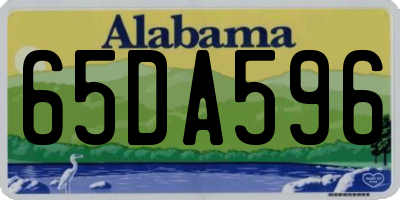 AL license plate 65DA596