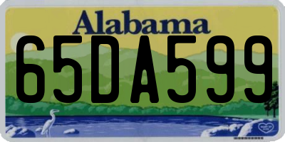 AL license plate 65DA599