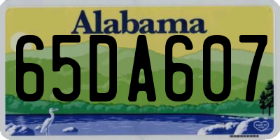 AL license plate 65DA607