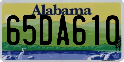 AL license plate 65DA610