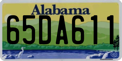 AL license plate 65DA611