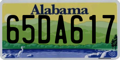 AL license plate 65DA617