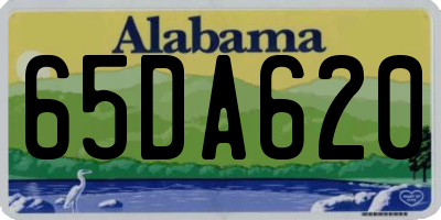 AL license plate 65DA620
