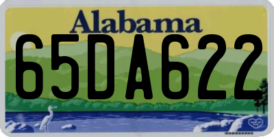 AL license plate 65DA622