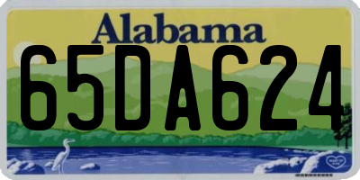 AL license plate 65DA624