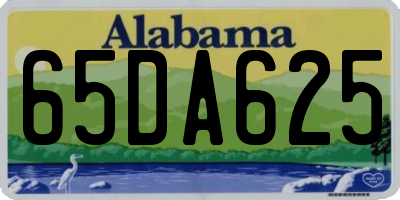 AL license plate 65DA625