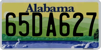 AL license plate 65DA627