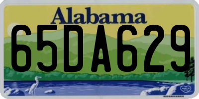 AL license plate 65DA629