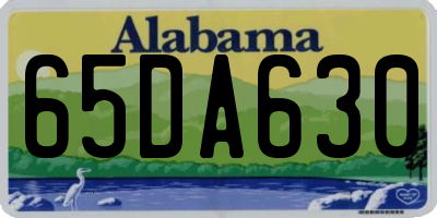 AL license plate 65DA630