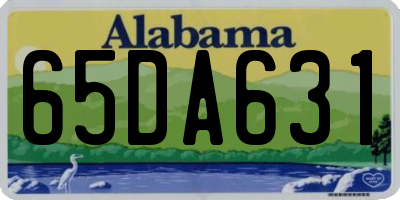 AL license plate 65DA631