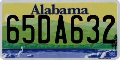 AL license plate 65DA632