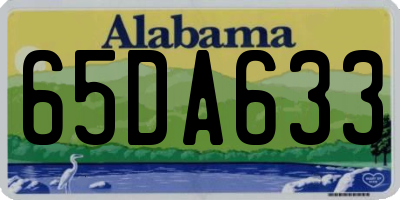 AL license plate 65DA633