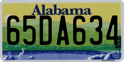 AL license plate 65DA634