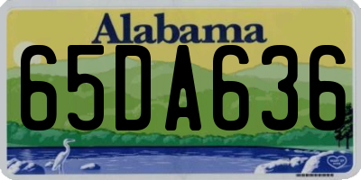 AL license plate 65DA636