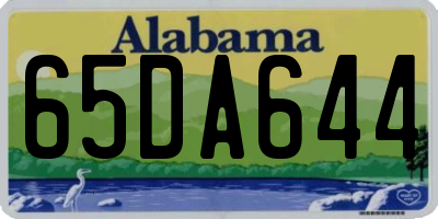 AL license plate 65DA644