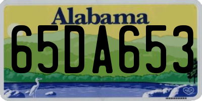 AL license plate 65DA653
