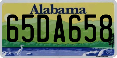 AL license plate 65DA658