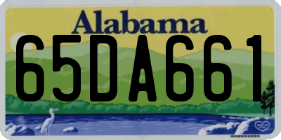 AL license plate 65DA661
