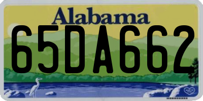 AL license plate 65DA662