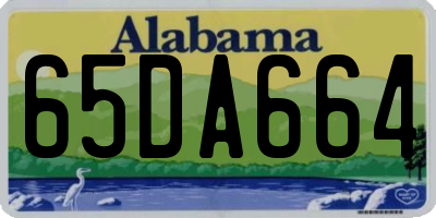 AL license plate 65DA664